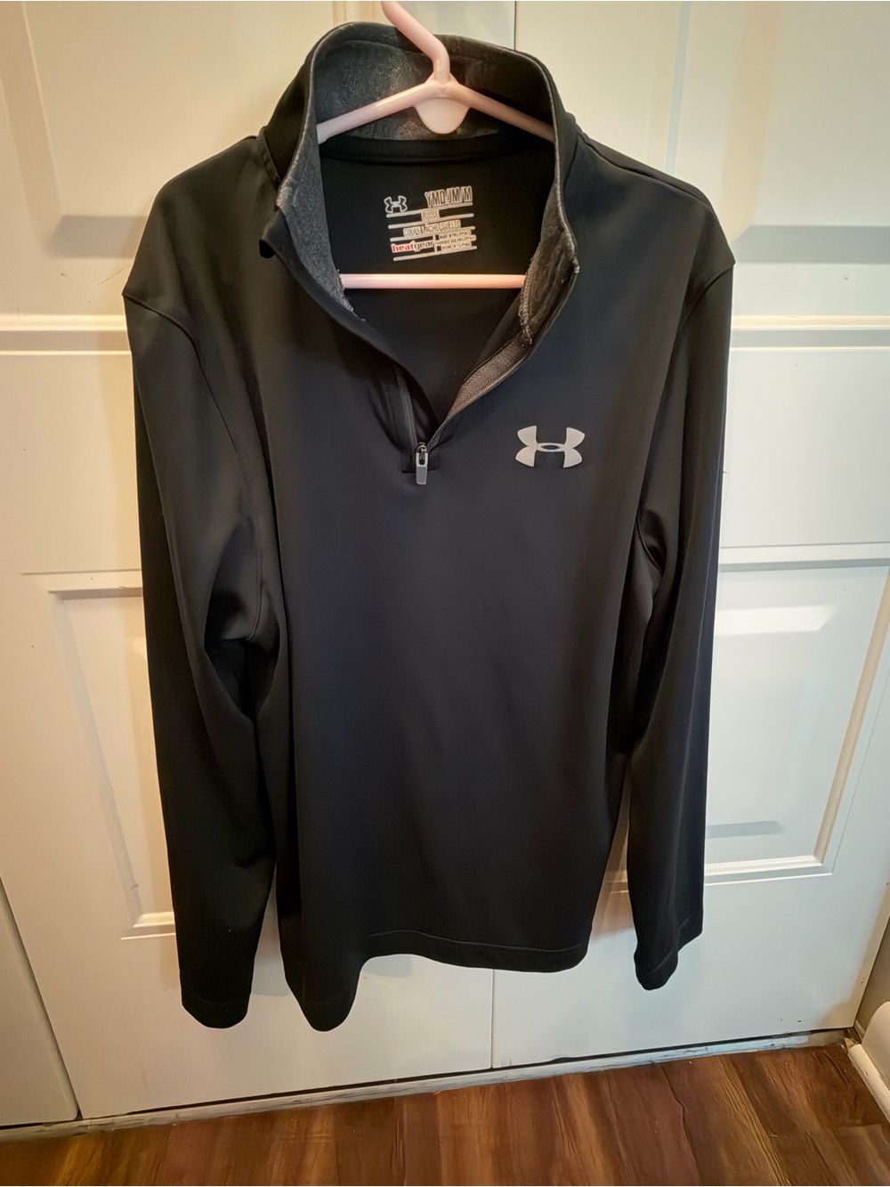 Under Armour boys Black 1/4 Zip Performance Jacket